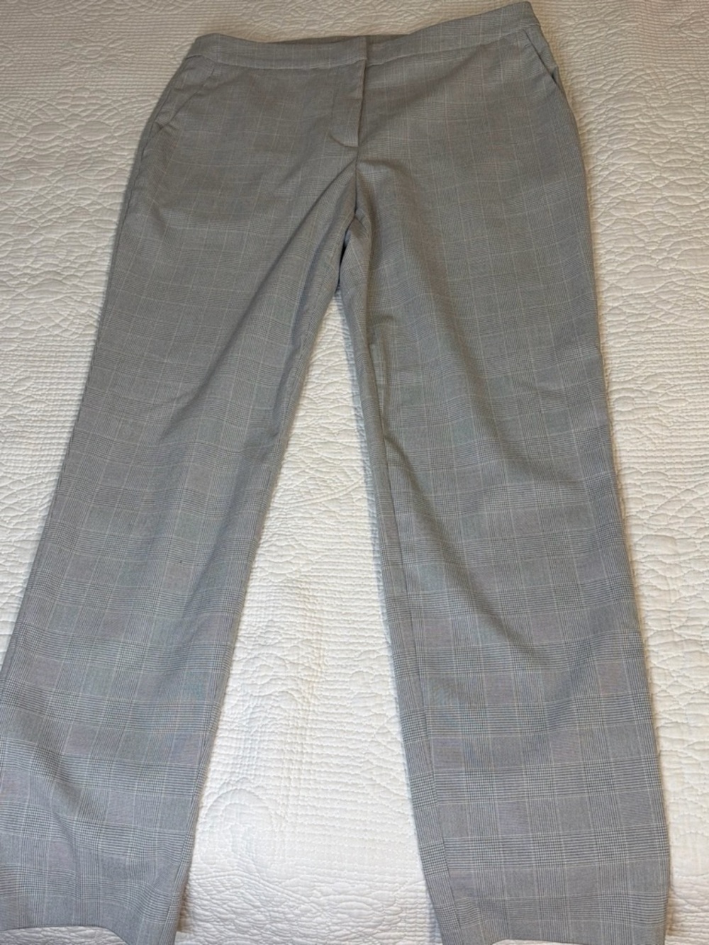 H&M Light Gray Glen Plaid Dress Pants